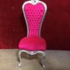 Mini Throne Chair / Pink & Silver - Image 3