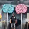 Swirl Round Lollipop Set Ruby