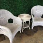 White Wicker Set - Image 2
