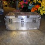 SILVER METAL TRUNK