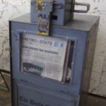 Newspaper Stand Gray
