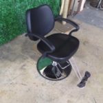 Black Modern Salon Chair - Image 3
