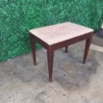 Dark Wood Vanity Bench - Image 2