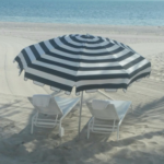 Umbrella Black & White Stripe