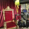 King Throne Chair / Red & Gold - Image 3