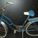 Vintage Blue And White Bike