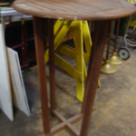 HIGH ROUND WOOD TABLE