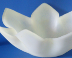 WHITE FLOWER CANDLE HOLDER - Image 2