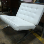WHITE BARCELONA CHAIR