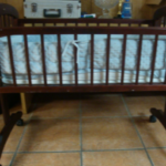 DARK WOOD CRIB