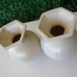 OPAL WHITE CERAMIC VASES - Image 2