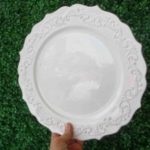 Teal & White China Plate Set - Image 3