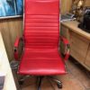 Red Herman Miller Rolling Office Chairs