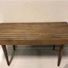 Mid-Century Modern Slat Wood Coffee Table