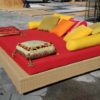 Lounge Bed w/ Red Cushion - Image 2