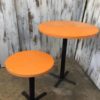 Round Wood Orange Table Top Medium - Image 2