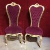 Mini Throne Chair / Red & Gold