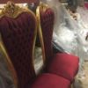 Mini Throne Chair / Red & Gold - Image 2