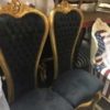 Mini Throne Chair / Black & Gold - Image 2