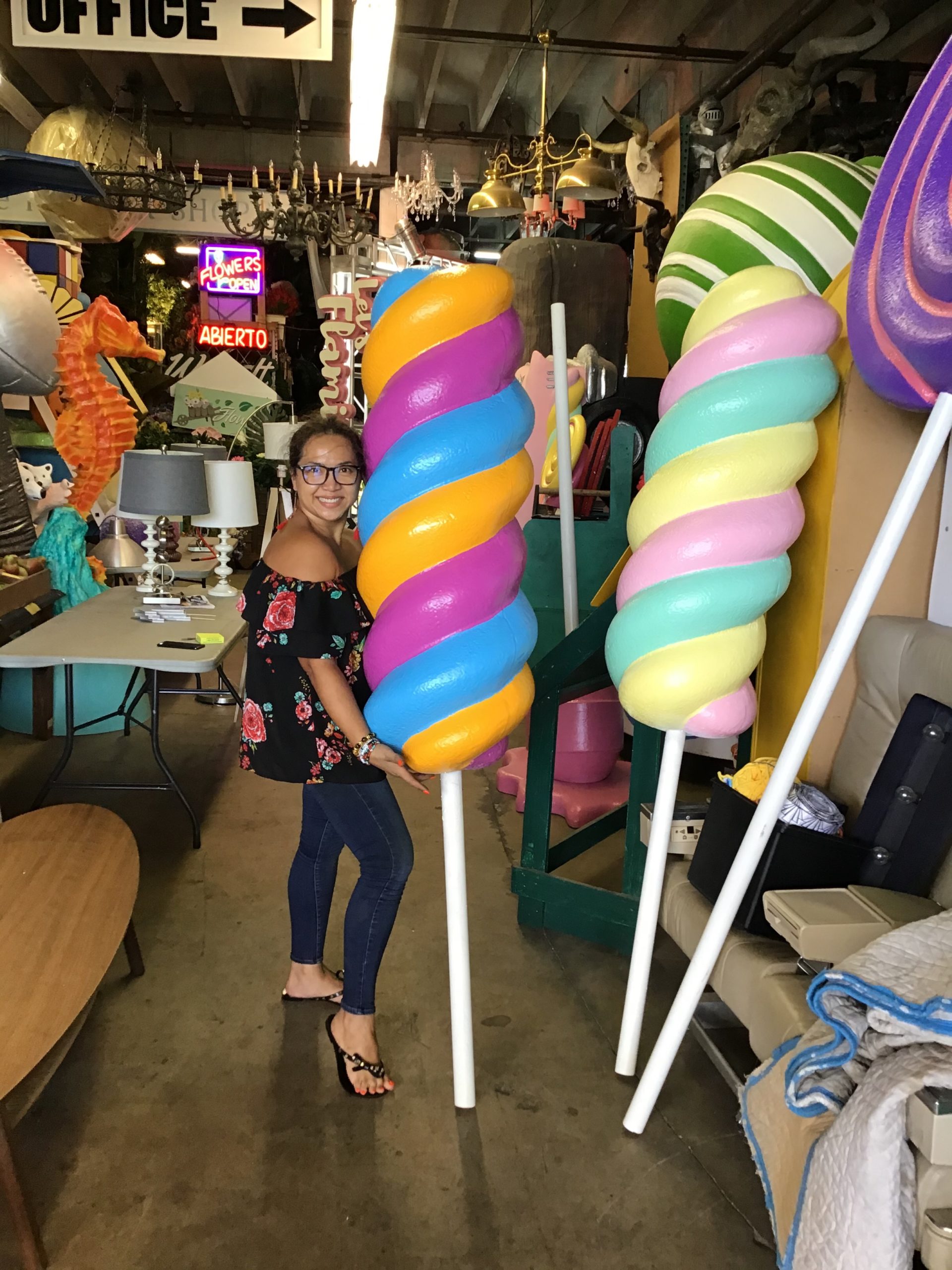 Giant Lollipop Prop / Fake Giant Lollipop / Candyland Party