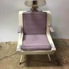 Purple and Cream Hair Dryer Chair