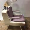 Purple and Cream Hair Dryer Chair - Image 2