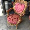 Victorian Red Velvet Chair
