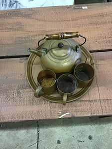 Vintage Copper Teapot Set ⋆ Movie Prop Rentals