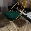Green and Gold Dining Chairs