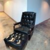 Tufted Leather Lounge Chair - Image 2