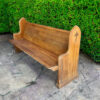 Wood Church Pew - Image 4