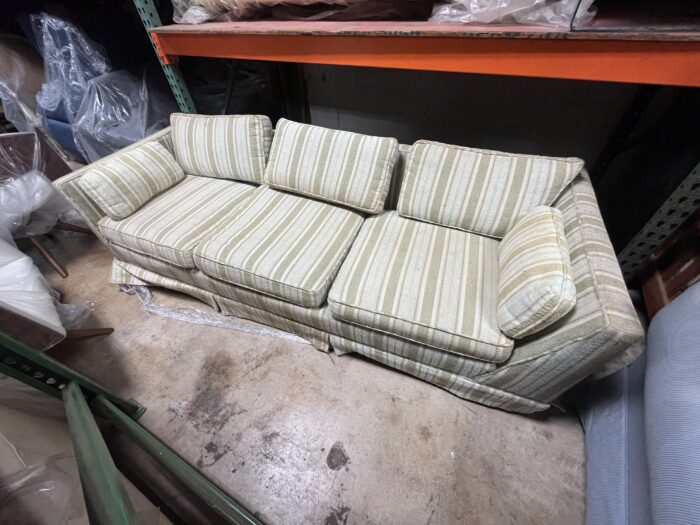 Vintage Striped Couch - Image 2