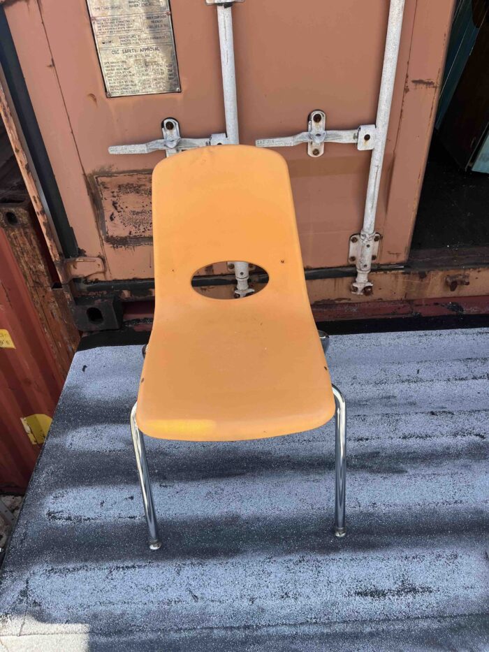 Orange School Chair - Image 3