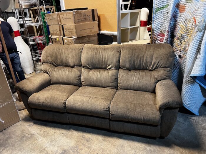 Brown Reclining Sofa