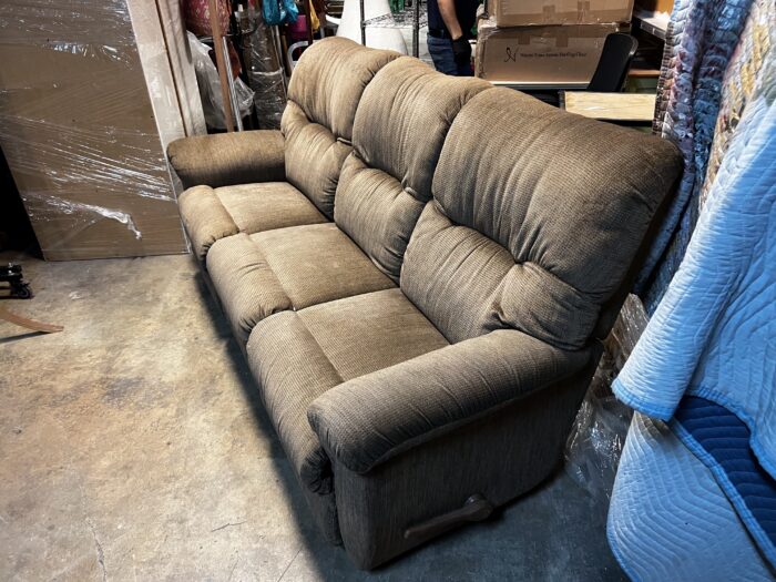 Brown Reclining Sofa - Image 2